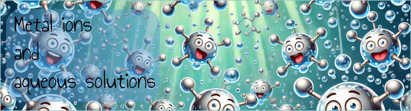 The reactions of metal ions with water header image.